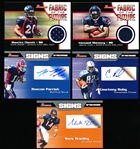 2005 Bowman Ftbl.- 5 Diff. Inserts- NrMt. or btr.