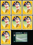 2007 Topps Ftbl.- “Turn Back the Clock- #16 Joe Montana, 49ers- 8 Cards