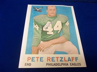 Autographed Pete Retzlaff Philadelphia Eagles NFL Color 8-½ x 11 Photo