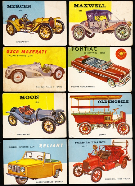1953-55 Topps “World on Wheels" (R714-24)- 8 Diff.