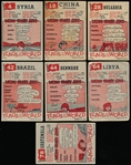 1956 Topps “Flags of the World (R714-5)- 7 Diff.