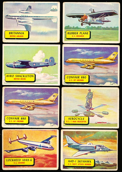 1957 Topps “Planes" (R707-2)- 8 Asst/7 Diff.