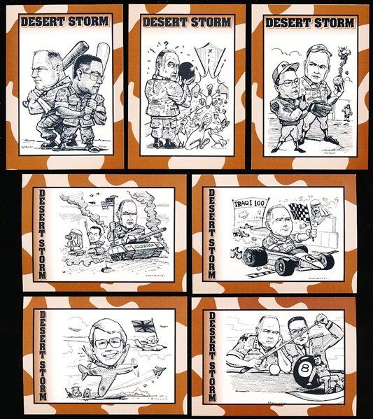 1991 Crown Sports Card Co. “The Desert Storm Collection Series II" Factory Sets of 10 with Header Card- 19 Sets