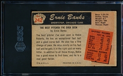 1955 Bowman Baseball- #242 Ernie Banks, Cubs- SGC 4 (VgEx)- Hi#.
