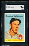 1958 Topps Baseball- #307 Brooks Robinson, Orioles- SGC 7 (NM)
