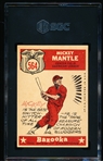 1959 Topps Baseball- #564 Mickey Mantle All Star- SGC 5 (Ex)