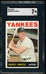 1964 Topps Baseball- #50 Mickey Mantle, Yankees- SGC 7 (NM)