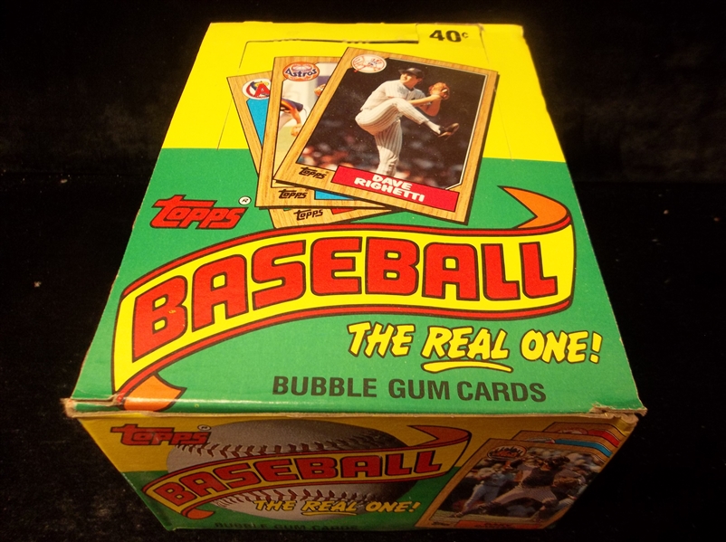 1987 Topps Baseball- 1 Unopened Wax Box