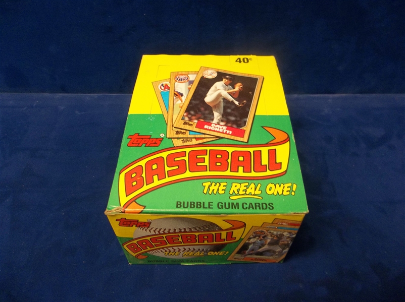 1987 Topps Baseball- 1 Unopened Wax Box