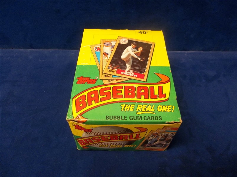 1987 Topps Baseball- 1 Unopened Wax Box