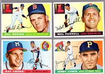 1955 Topps Baseball- 9 Diff