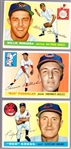 1955 Topps Baseball- Hi#s- 3 Diff