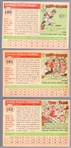 1955 Topps Baseball- Hi#'s- 3 Diff
