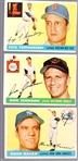 1955 Topps Baseball- Hi#s- 3 Diff