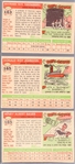 1955 Topps Baseball- Hi#'s- 3 Diff