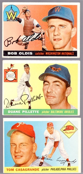 1955 Topps Baseball- Hi#s- 3 Diff