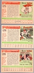 1955 Topps Baseball- Hi#'s- 3 Diff