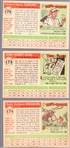 1955 Topps Baseball- Hi#'s- 3 Diff
