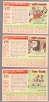 1955 Topps Baseball- Hi#'s- 3 Diff