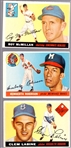 1955 Topps Baseball- Hi#'s- 3 Diff