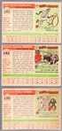 1955 Topps Baseball- Hi#'s- 3 Diff
