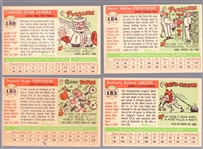 1955 Topps Baseball- Hi#'s- 4 Diff