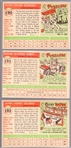 1955 Topps Baseball- Hi#'s- 3 Diff