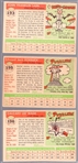 1955 Topps Baseball- Hi#'s- 3 Diff