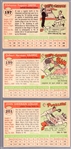 1955 Topps Baseball- Hi#'s- 3 Diff