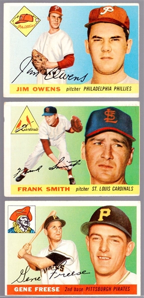 1955 Topps Baseball- Hi#s- 3 Diff 