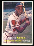1957 Topps Bb- #20 Hank Aaron, Braves