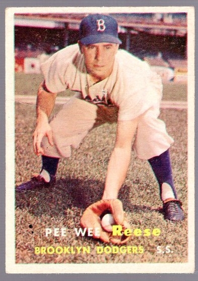 1957 Topps Bb- #30 Pee Wee Reese, Dodgers