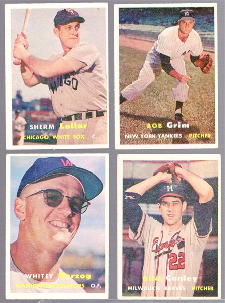 1957 Topps Bb- 4 Diff