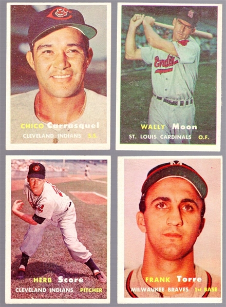 1957 Topps Bb- 4 Diff