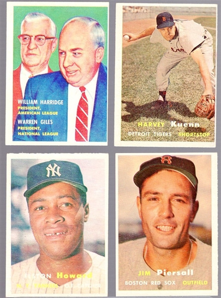 1957 Topps Bb- 4 Diff