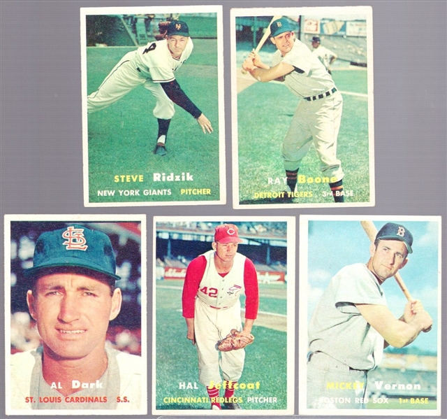 1957 Topps Bb- 5 Diff