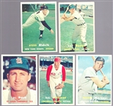 1957 Topps Bb- 5 Diff