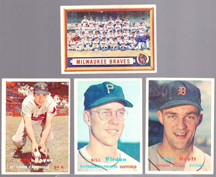 1957 Topps Bb- 4 Diff