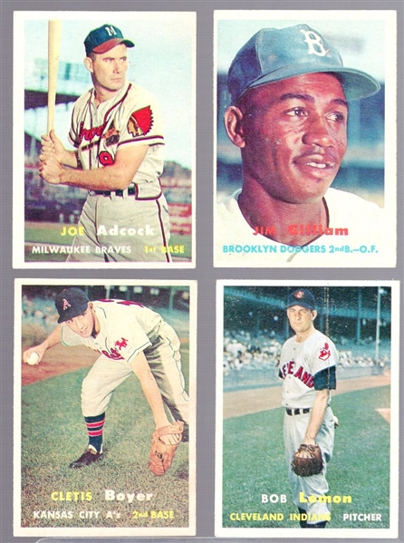1957 Topps Bb- 4 Diff