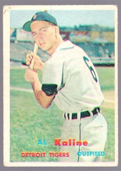 1957 Topps Bb- #125 Al Kaline, Tigers
