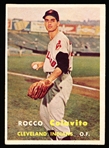1957 Topps Bb- #212 Rocky Colavito, Indians RC