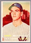 1957 Topps Bb- #286 Bobby Richardson RC, Yankees- Semi Hi#