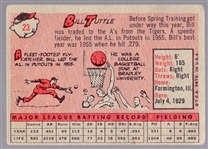 1958 Topps Baseball- #21 Bill Tuttle, KC A's- Yellow Letter Variation