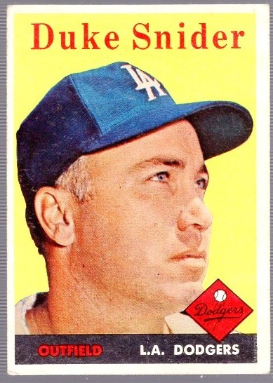 1958 Topps Baseball- #88 Duke Snider, Dodgers