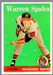 1958 Topps Baseball- #270 Warren Spahn, Braves