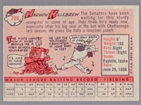 1958 Topps Baseball- #288 Harmon Killebrew, Washington