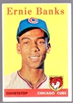 1958 Topps Baseball- #310 Ernie Banks, Cubs