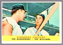 1958 Topps Baseball- #321 Ted Williams/Ted Kluszewski