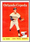 1958 Topps Baseball- #343 Orlando Cepeda RC