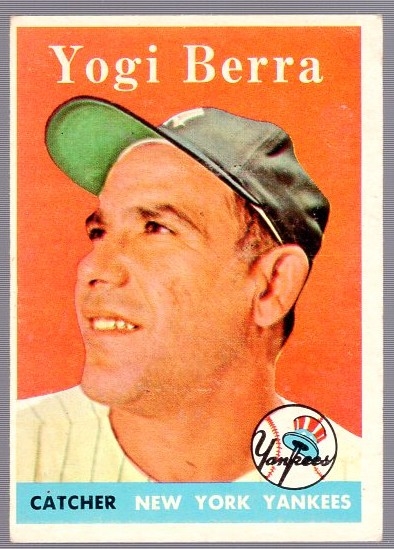 1958 Topps Baseball- #370 Yogi Berra, Yankees